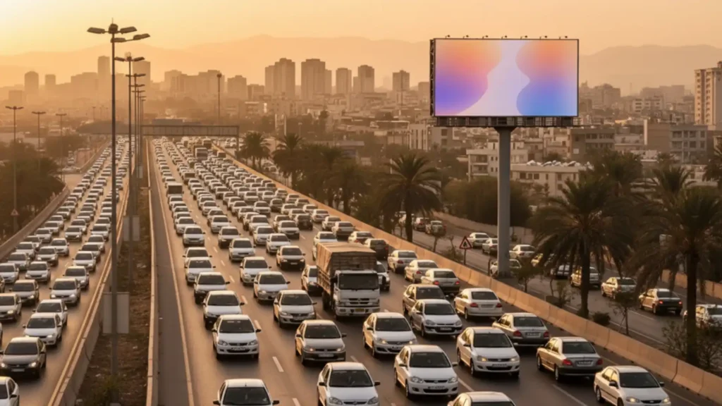 تبلیغات محیطی هیوا در تهران