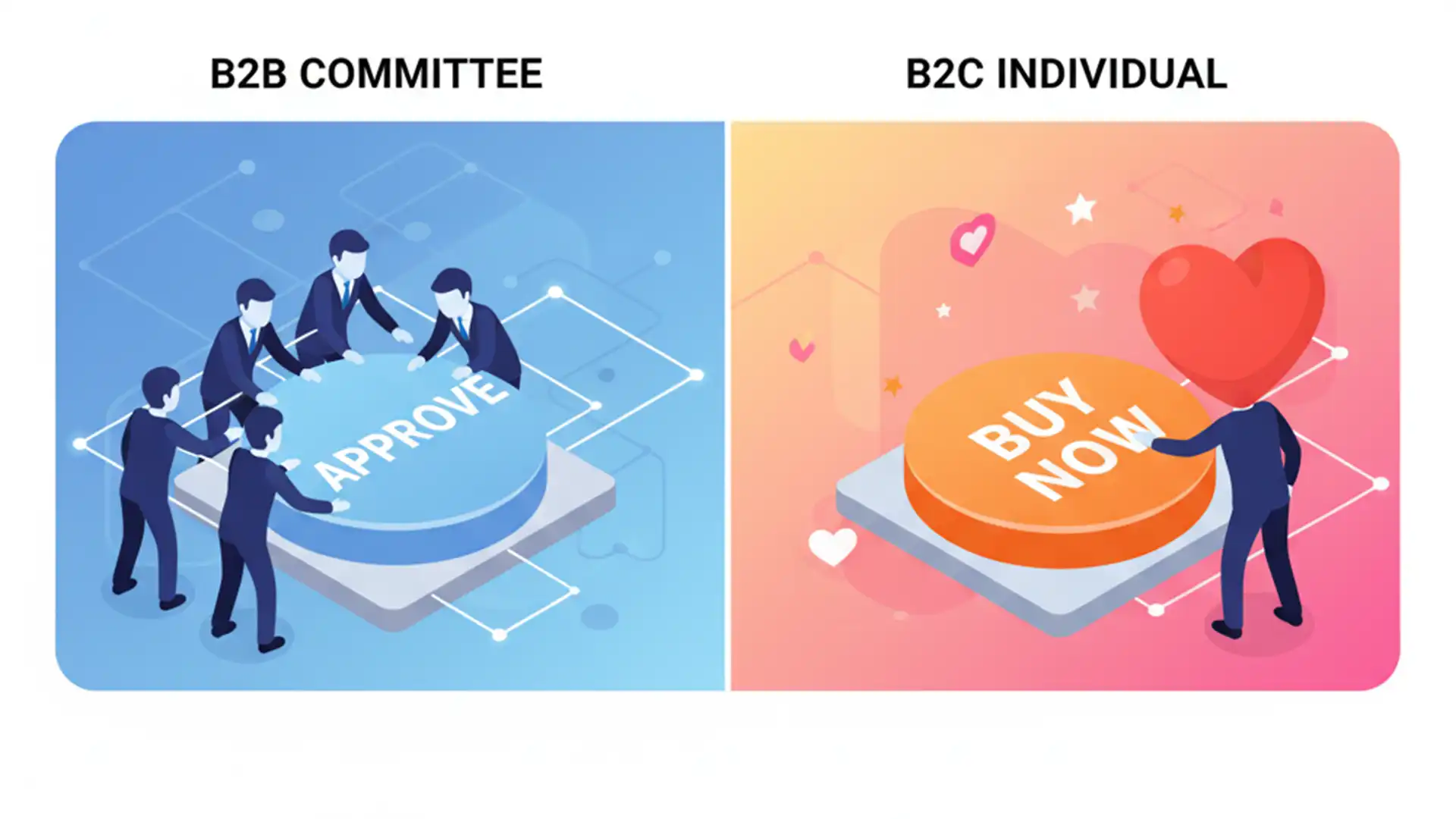 تفاوت استراتژی جذب مشتریان B2B و B2C